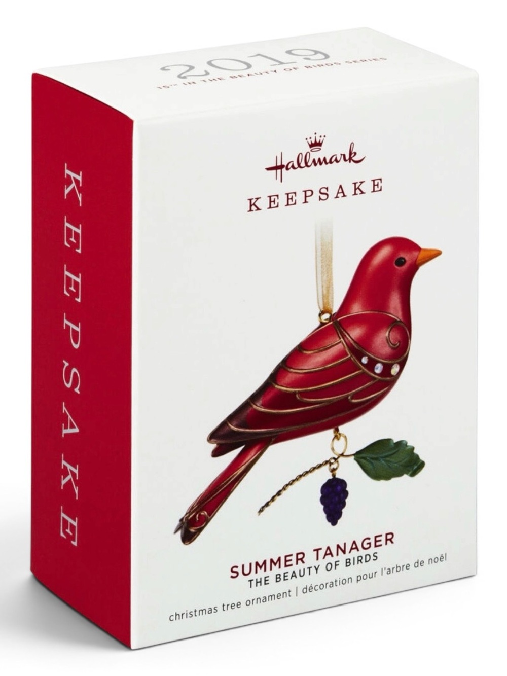 Hallmark Keepsake 2019 Summer Tanager Ornament NIB Beauty of Birds Sealed - Picture 11 of 11